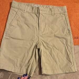 Old Navy Kids Khaki Flat Front Shorts